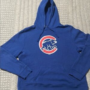 Fanatics Blue and Red Hoodie with Chicago Cubs Logo